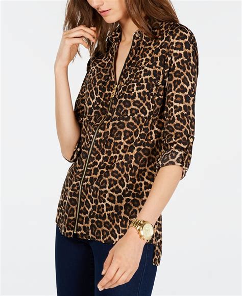 michael kors watch animal print|Michael Kors animal print tops.